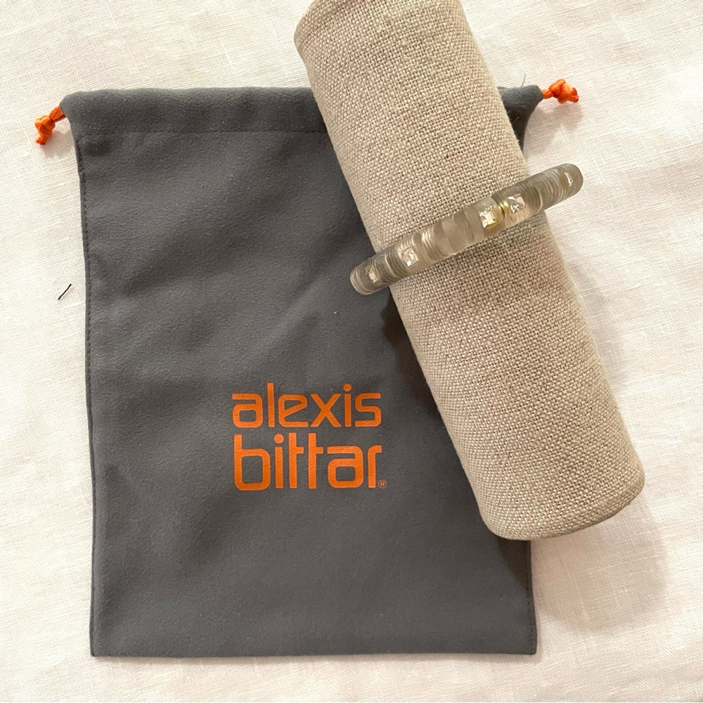 Alexis Bittar lucite hinged bracelet